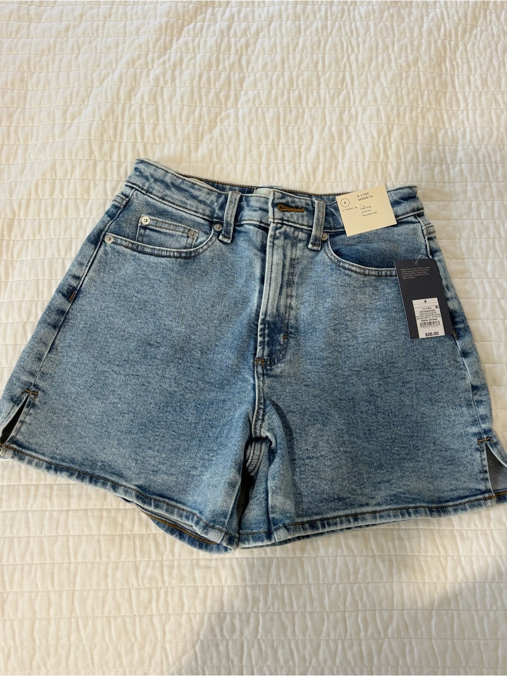 Universal Thread Light Blue High-Rise Denim Shorts